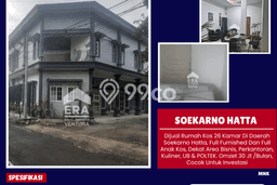 Hunian Elit LB 400m2 Siap Huni Desain Elegan di Soekarno Hatta, Malang Hunian Elit LB 400m2 Siap Huni Desain Elegan di Soekarno Hatta, Malang