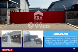 Untuk Disewa Gudang di Singosari Malang LT 6800m2, LB 5000m2 Untuk Disewa Gudang di Singosari Malang LT 6800m2, LB 5000m2