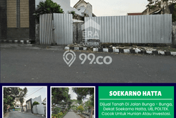 Dijual Tanah di Soekarno Hatta, Luas 334m2m², Lokasi Potensial Dijual Tanah di Soekarno Hatta, Luas 334m2m², Lokasi Potensial