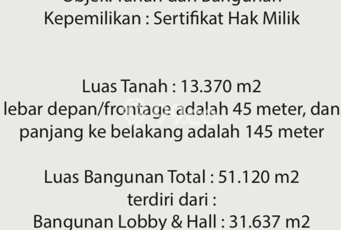 LOKASI TERBAIK! Hotel di Denpasar Utara, Luas 51120m2m², Jalan Utama LOKASI TERBAIK! Hotel di Denpasar Utara, Luas 51120m2m², Jalan Utama