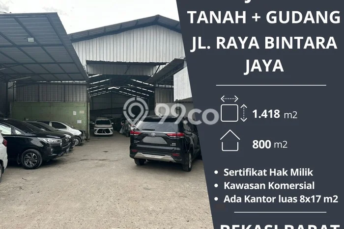 Paling Dicari! Gudang Dijual di Bintara Harga Kompetitif Paling Dicari! Gudang Dijual di Bintara Harga Kompetitif