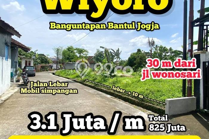Kavling Tanah di Banguntapan Dijual Luas 266m2 Legalitas SHM Kavling Tanah di Banguntapan Dijual Luas 266m2 Legalitas SHM