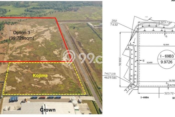 Jarang Ada! Tanah di Karawang Timur Punya Luas 99000m2 - Jarang Ada! Tanah di Karawang Timur Punya Luas 99000m2 -