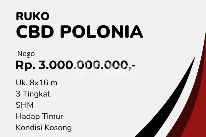 Ruko Usaha Dijual di Medan Polonia Medan LT 128m2 & LB 120m2 Ruko Usaha Dijual di Medan Polonia Medan LT 128m2 & LB 120m2