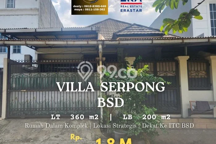 For Sale Rumah 4 Kamar Lokasi Ideal Nyaman dan Strategis di BSD For Sale Rumah 4 Kamar Lokasi Ideal Nyaman dan Strategis di BSD