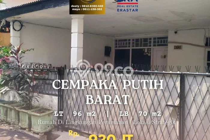 For Sale Rumah 2 Kamar Lokasi Ideal Bagus dan Strategis di Cempaka Putih For Sale Rumah 2 Kamar Lokasi Ideal Bagus dan Strategis di Cempaka Putih