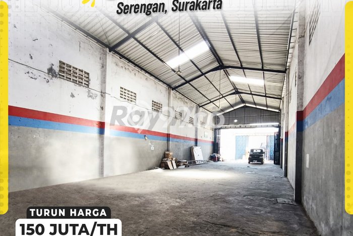 Gudang untuk disewa di Serengan punya LT 450m2 & LB 450m2 harga sewa kompetitif Gudang untuk disewa di Serengan punya LT 450m2 & LB 450m2 harga sewa kompetitif