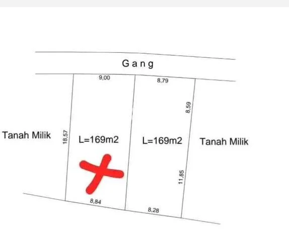 Kavling Tanah di Denpasar Utara Dijual Luas 169m2 Legalitas SHM Kavling Tanah di Denpasar Utara Dijual Luas 169m2 Legalitas SHM