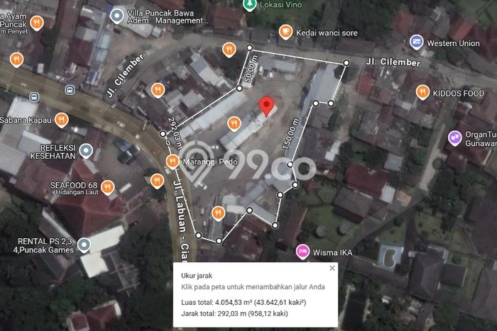 Lahan Dijual Lokasi Cisarua, Bogor dengan Luas Tanah 3740m2 dan Status SHM Lahan Dijual Lokasi Cisarua, Bogor dengan Luas Tanah 3740m2 dan Status SHM