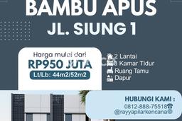 Hunian Nyaman Asri 3 KT Siap Huni di Bambu Apus Jakarta Timur Hunian Nyaman Asri 3 KT Siap Huni di Bambu Apus Jakarta Timur