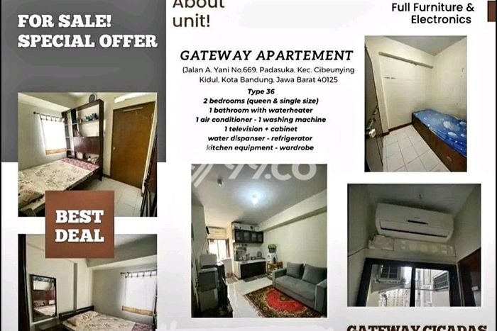 Hunian Apartemen Budget Friendly di Bandung dengan 2 Kamar Tidur, 1 Kamar Mandi Hunian Apartemen Budget Friendly di Bandung dengan 2 Kamar Tidur, 1 Kamar Mandi