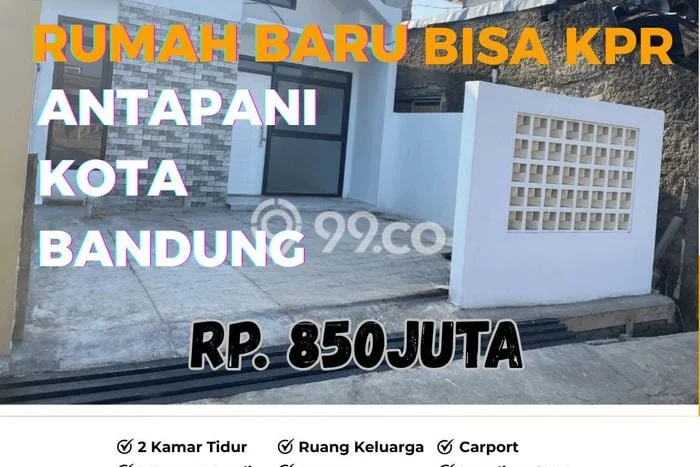 Kesempatan Memiliki Rumah 2 Kamar Tidur dan 1 Kamar Mandi di Antapani, Dekat Pusat Kota, Bandung Kesempatan Memiliki Rumah 2 Kamar Tidur dan 1 Kamar Mandi di Antapani, Dekat Pusat Kota, Bandung