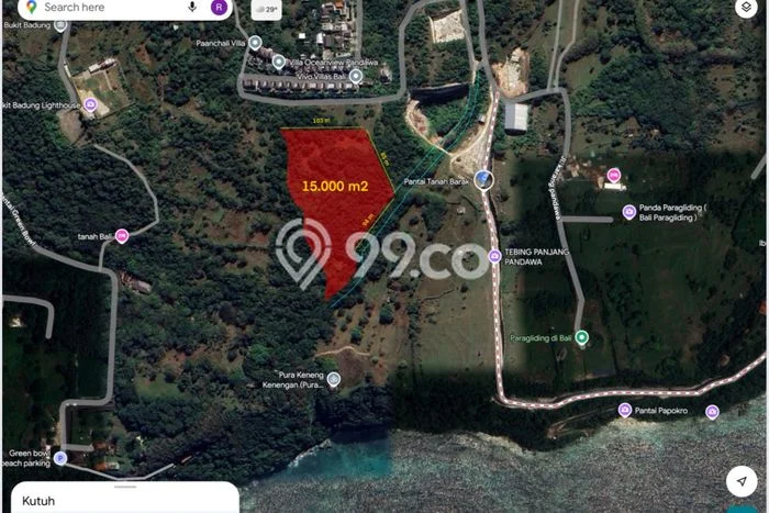 Disewakan Tanah di Kutuh Luas 15000m2 SHM Disewakan Tanah di Kutuh Luas 15000m2 SHM