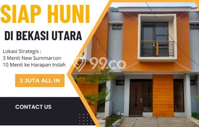 Rumah Modern 3 KT LT 53m2 di Harapan Indah Rumah Modern 3 KT LT 53m2 di Harapan Indah