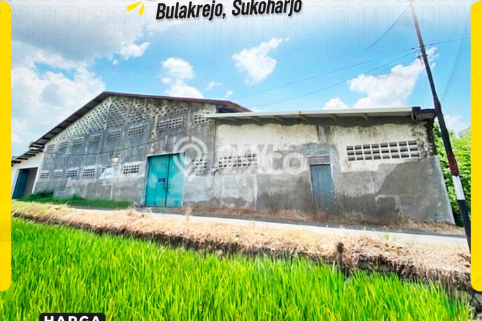 Unit Gudang Dijual di Sukoharjo Sukoharjo Luas Tanah 1585m2, Luas Bangunan 33m2 Unit Gudang Dijual di Sukoharjo Sukoharjo Luas Tanah 1585m2, Luas Bangunan 33m2