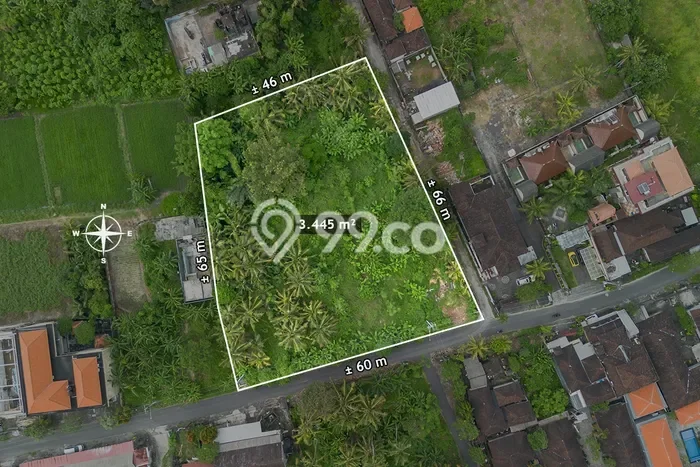 Untuk Disewa Tanah di Gianyar, Luas 3445m2 Area Berkembang Untuk Disewa Tanah di Gianyar, Luas 3445m2 Area Berkembang