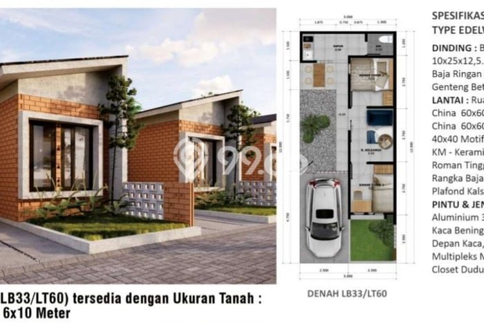 For Sale Rumah 2 Kamar Lokasi Ideal Bagus dan Strategis di Kamal For Sale Rumah 2 Kamar Lokasi Ideal Bagus dan Strategis di Kamal