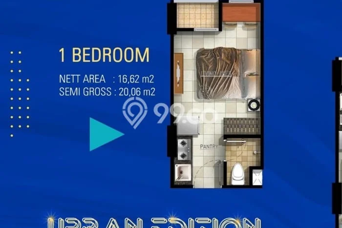 Apartemen Harga Terjangkau Dijual di Kebomas, Gresik Punya 1 Kamar Tidur Apartemen Harga Terjangkau Dijual di Kebomas, Gresik Punya 1 Kamar Tidur