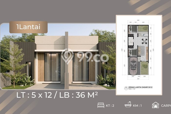 Rumah Strategis Minimalis Lb 36m2 di Kenjeran, Surabaya Rumah Strategis Minimalis Lb 36m2 di Kenjeran, Surabaya