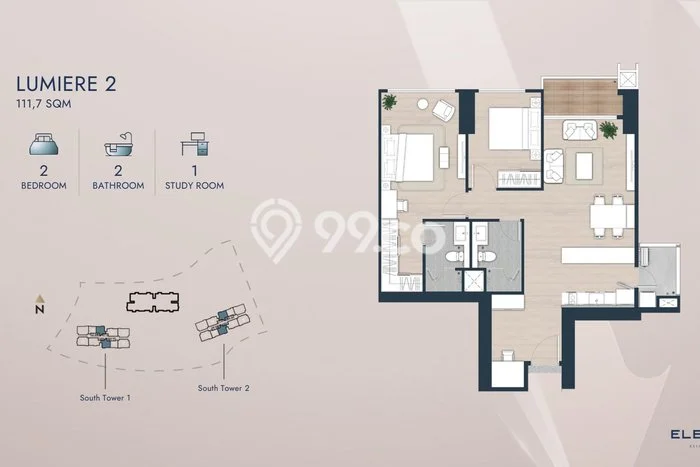Dijual Apartemen Nyaman di Pinang Tangerang 2 Kamar Tidur Dijual Apartemen Nyaman di Pinang Tangerang 2 Kamar Tidur