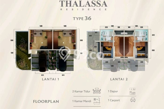 Rumah Modern area Karawang Barat, Karawang, Luas 30m2m² Bangunan 36m2m² Rumah Modern area Karawang Barat, Karawang, Luas 30m2m² Bangunan 36m2m²