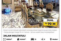For Sale Rumah Elit Exclusive di Medan Kota, Medan For Sale Rumah Elit Exclusive di Medan Kota, Medan