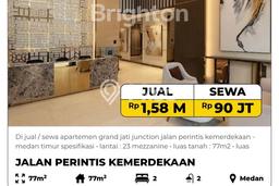 Hunian Apartemen Disewakan Terjangkau 77m2 di Medan Timur, Cocok Dijadikan Hunian Anda Hunian Apartemen Disewakan Terjangkau 77m2 di Medan Timur, Cocok Dijadikan Hunian Anda