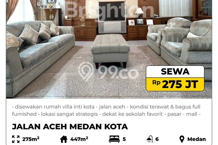 Disewakan Rumah Konsep Minimalis di Medan Kota Medan dengan 5 KT Disewakan Rumah Konsep Minimalis di Medan Kota Medan dengan 5 KT