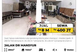 Untuk Disewa Ruko di Medan Baru Medan LT 280m2, LB 720m2 Untuk Disewa Ruko di Medan Baru Medan LT 280m2, LB 720m2