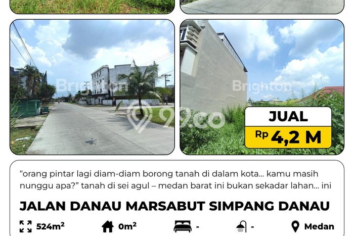 Tanah Dijual Lokasi Medan Barat, Medan dengan Luas Tanah 524m2 dan Status SHM Tanah Dijual Lokasi Medan Barat, Medan dengan Luas Tanah 524m2 dan Status SHM
