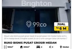Ruko Usaha Dijual di Medan Kota Medan LT 100m2 & LB 200m2 Ruko Usaha Dijual di Medan Kota Medan LT 100m2 & LB 200m2