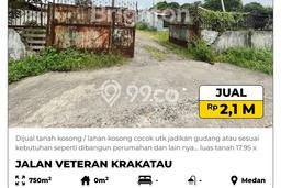 Tanah Dijual Lokasi Medan Timur, Medan dengan Luas Tanah 750m2 dan Status SHM Tanah Dijual Lokasi Medan Timur, Medan dengan Luas Tanah 750m2 dan Status SHM