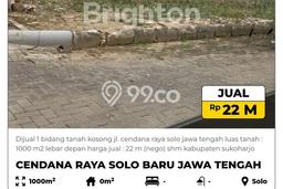 Tanah untuk Dijual Lokasi Grogol, Solo Luas 1000m2 SHM Tanah untuk Dijual Lokasi Grogol, Solo Luas 1000m2 SHM