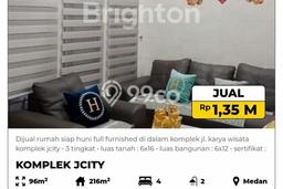 Rumah Modern 4 KT di Johor Medan Full Furnished Rumah Modern 4 KT di Johor Medan Full Furnished