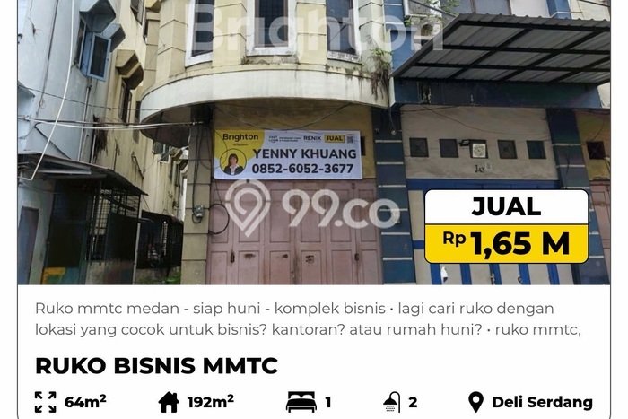 Ruko Paling Dicari LB 192m2 Dijual di Percut Sei Tuan Ruko Paling Dicari LB 192m2 Dijual di Percut Sei Tuan