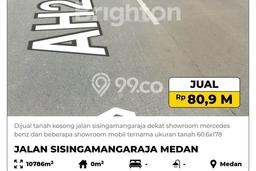 Tanah Komersial Dijual di Medan Amplas Medan 10786m2 Tanah Komersial Dijual di Medan Amplas Medan 10786m2