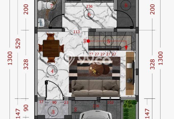 Rumah Minimalis 3 Kamar LT 61m2 di Kelapa Dua Rumah Minimalis 3 Kamar LT 61m2 di Kelapa Dua