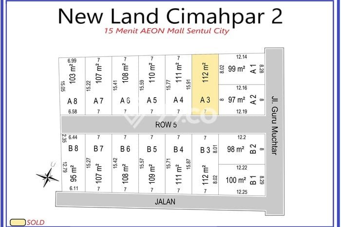 Tanah Dijual Area Strategis di Cimahpar Bogor 107m2 Tanah Dijual Area Strategis di Cimahpar Bogor 107m2
