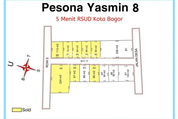 Dijual Tanah 96m2 di Cilendek Timur, Bogor Dijual Tanah 96m2 di Cilendek Timur, Bogor
