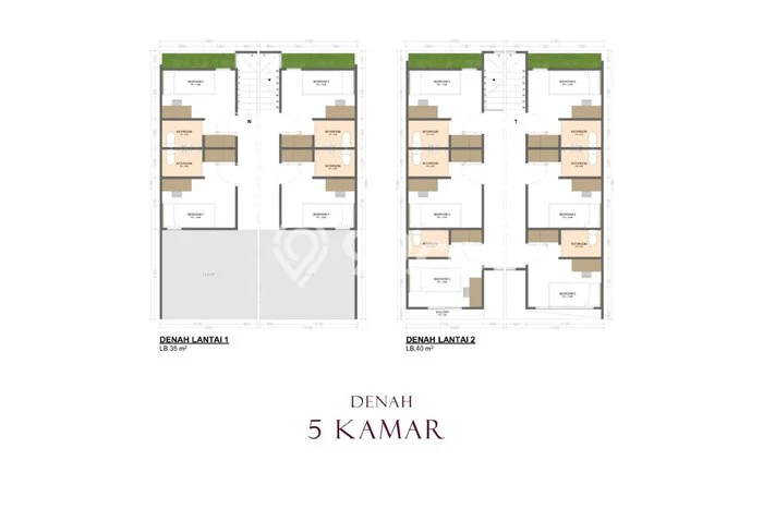 FOR SALE Kost 5 Kamar, 5 Kamar Mandi di Dramaga, Bogor, Luas 75m2 FOR SALE Kost 5 Kamar, 5 Kamar Mandi di Dramaga, Bogor, Luas 75m2
