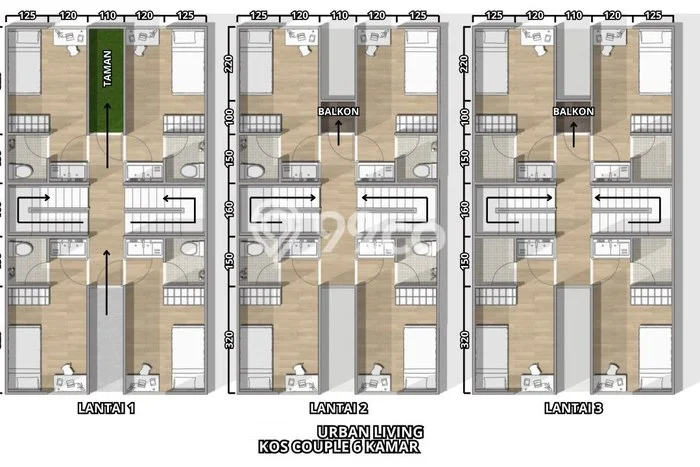 Dijual Kost Strategis di Dramaga, Bogor 6 KT, 6 KM, Luas Bangunan 135m2 Dijual Kost Strategis di Dramaga, Bogor 6 KT, 6 KM, Luas Bangunan 135m2