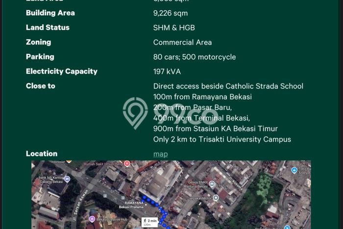KAWASAN PREMIUM! Komersial Kawasan Bekasi, Luas 9226m², Jalan Strategis KAWASAN PREMIUM! Komersial Kawasan Bekasi, Luas 9226m², Jalan Strategis