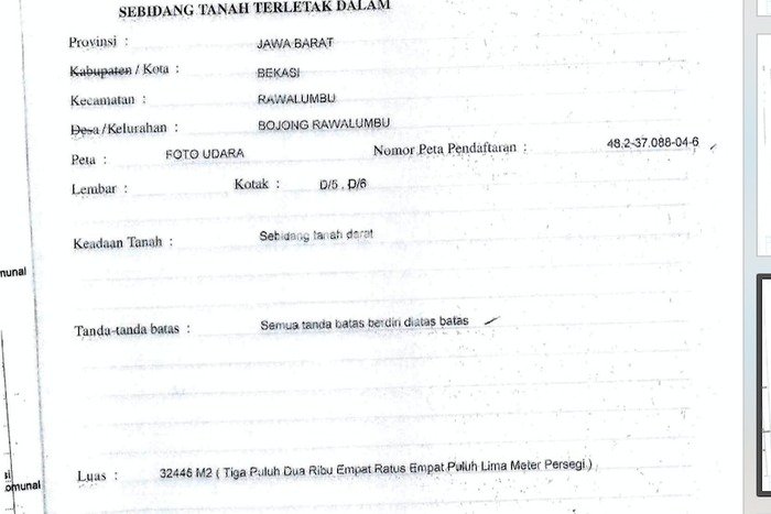 Jual Tanah Area Potensial Kawasan Bekasi, Luas 60000m², Akses Fasilitas Umum Jual Tanah Area Potensial Kawasan Bekasi, Luas 60000m², Akses Fasilitas Umum