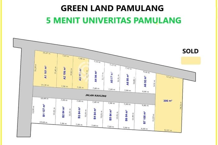TANAH POTENSIAL! Tanah di Pamulang, Luas 84m², Pinggir Jalan Raya TANAH POTENSIAL! Tanah di Pamulang, Luas 84m², Pinggir Jalan Raya