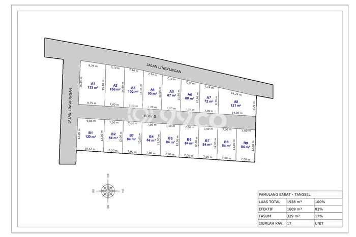 Dijual Tanah di Pamulang, Luas 84m², Lokasi Berkembang Dijual Tanah di Pamulang, Luas 84m², Lokasi Berkembang
