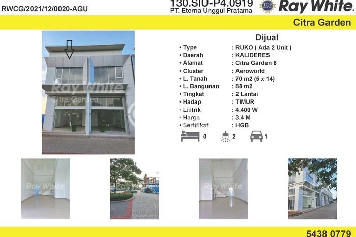 LOKASI STRATEGIS! Ruko di , Luas 88m2m², Jalan Utama LOKASI STRATEGIS! Ruko di , Luas 88m2m², Jalan Utama