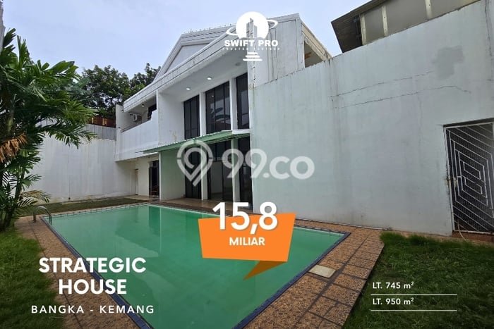 For Sale! Luxury House LT 745m2 Desain Elegan di Kemang For Sale! Luxury House LT 745m2 Desain Elegan di Kemang