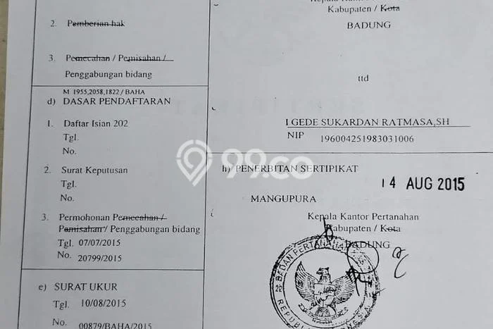Kavling Tanah di Mengwi Dijual Luas 2250m2 Legalitas SHM Kavling Tanah di Mengwi Dijual Luas 2250m2 Legalitas SHM
