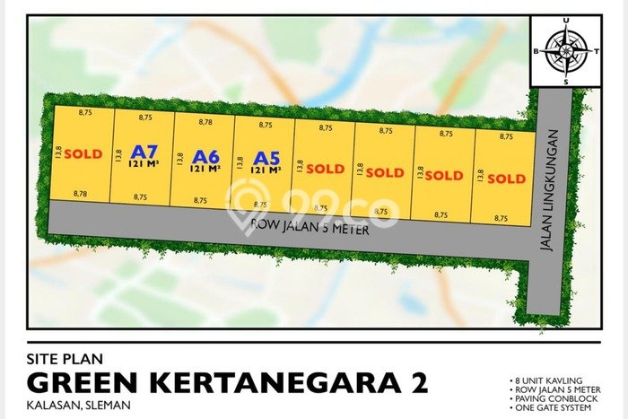 Lahan Dijual Lokasi Kalasan, Sleman dengan Luas Tanah 121m2 dan Status SHM Lahan Dijual Lokasi Kalasan, Sleman dengan Luas Tanah 121m2 dan Status SHM