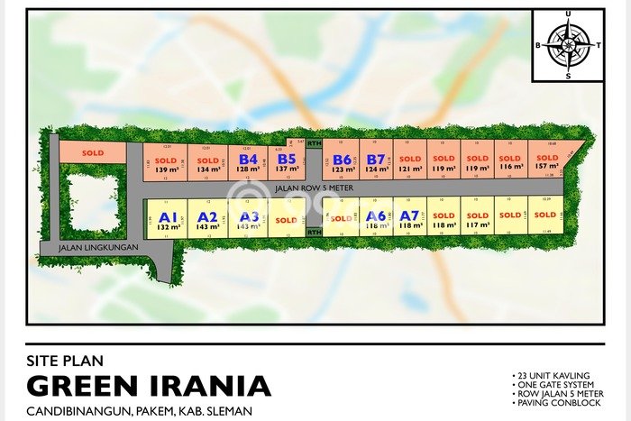 Untuk Dijual Tanah 118m2 di Sleman, Yogyakarta Untuk Dijual Tanah 118m2 di Sleman, Yogyakarta
